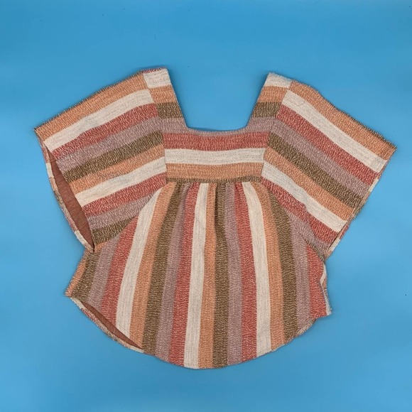 Madewell Texture and Thread Striped Butterfly Top-S - Picture 3 of 5